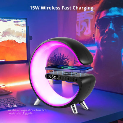 G-LAMP Light Up Wireless Speaker Intelligent LED Table Lamp with Bluetooth charging