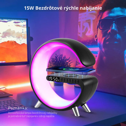 G-LAMP Light Up Wireless Speaker Intelligent LED Table Lamp with Bluetooth charging