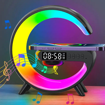 G-LAMP Light Up Wireless Speaker Intelligent LED Table Lamp with Bluetooth charging
