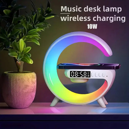 G-LAMP Light Up Wireless Speaker Intelligent LED Table Lamp with Bluetooth charging