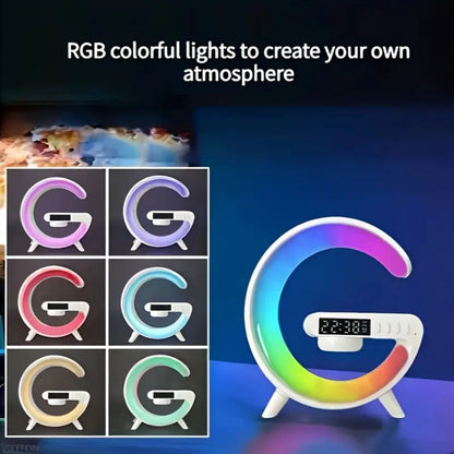 G-LAMP Light Up Wireless Speaker Intelligent LED Table Lamp with Bluetooth charging