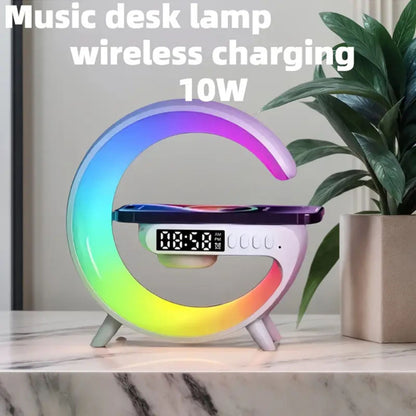 G-LAMP Light Up Wireless Speaker Intelligent LED Table Lamp with Bluetooth charging