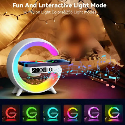 G-LAMP Light Up Wireless Speaker Intelligent LED Table Lamp with Bluetooth charging