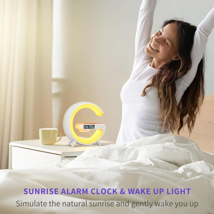 G-LAMP Light Up Wireless Speaker Intelligent LED Table Lamp with Bluetooth charging