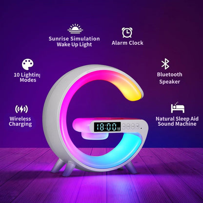 G-LAMP Light Up Wireless Speaker Intelligent LED Table Lamp with Bluetooth charging