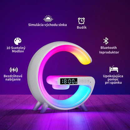 G-LAMP Light Up Wireless Speaker Intelligent LED Table Lamp with Bluetooth charging