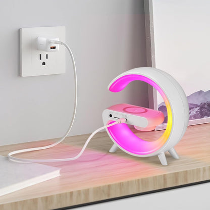 G-LAMP Light Up Wireless Speaker Intelligent LED Table Lamp with Bluetooth charging