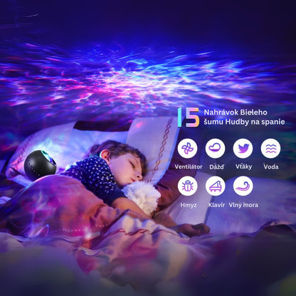 Galaxy Light Projector with 15 White Noise Recordings