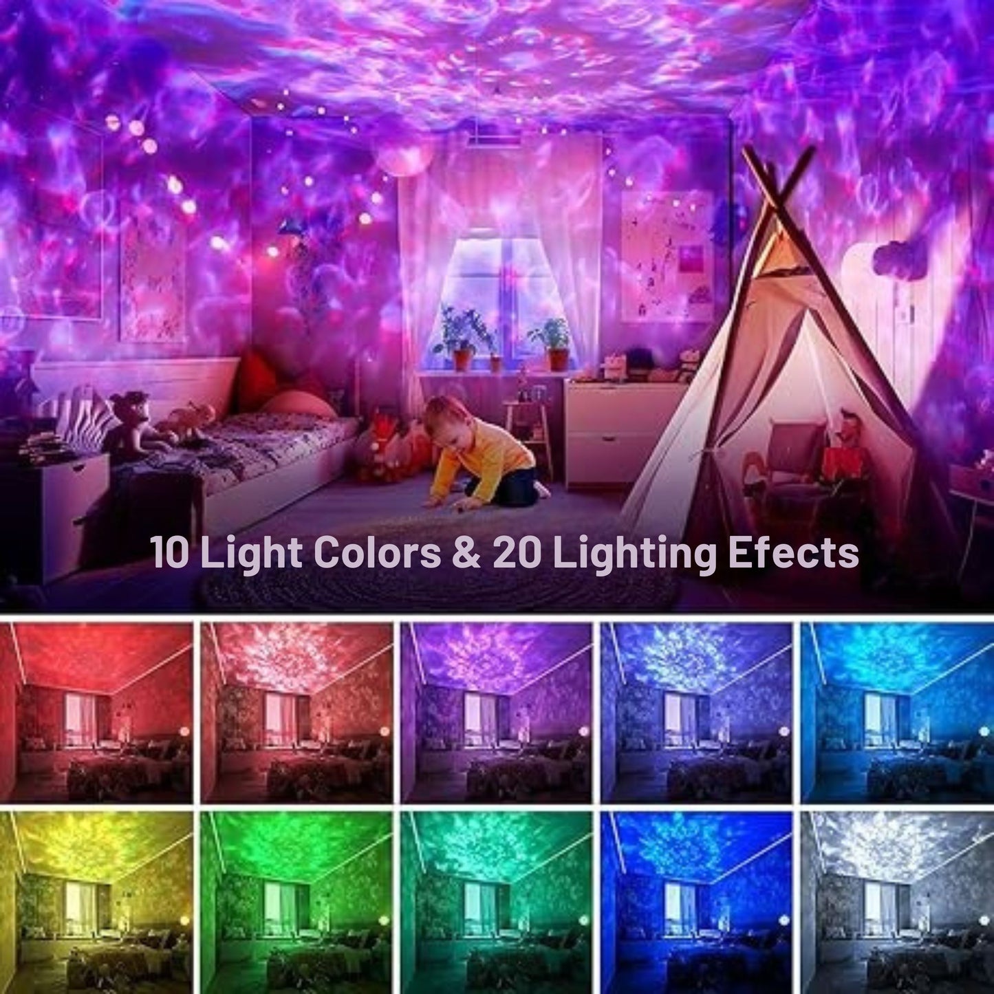 Galaxy Light Projector with 15 White Noise Recordings