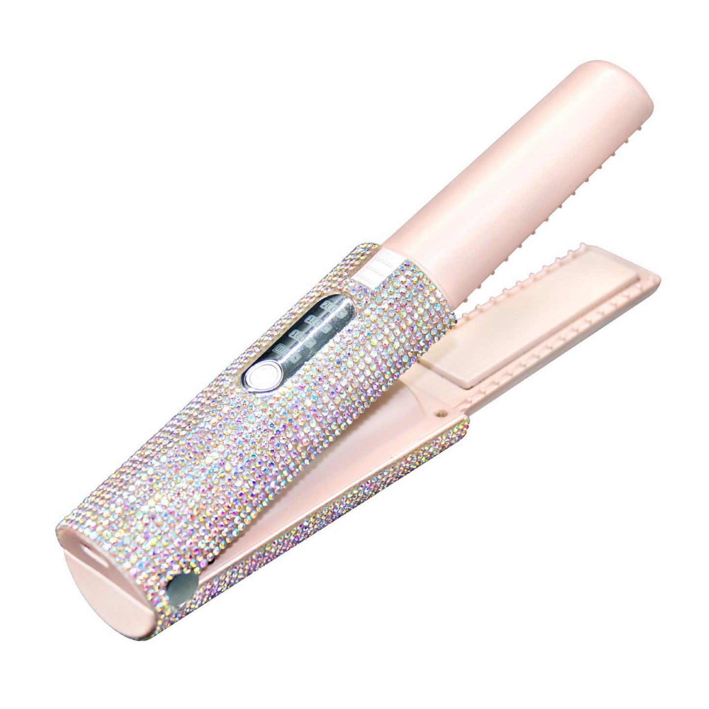 Glittering Flat Iron 2 in 1 Curling Iron With USB Cordless & Rechargeable