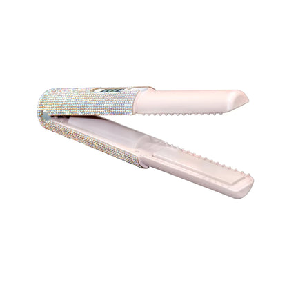 Glittering Flat Iron 2 in 1 Curling Iron With USB Cordless & Rechargeable
