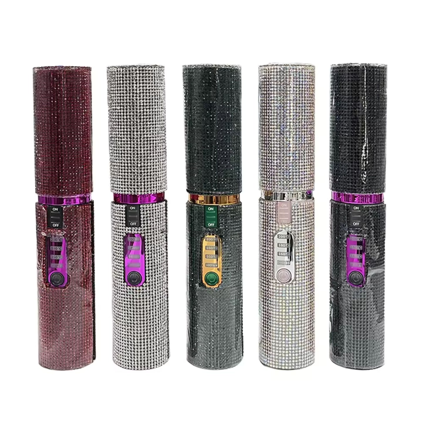 Glittering Flat Iron 2 in 1 Curling Iron With USB Cordless & Rechargeable