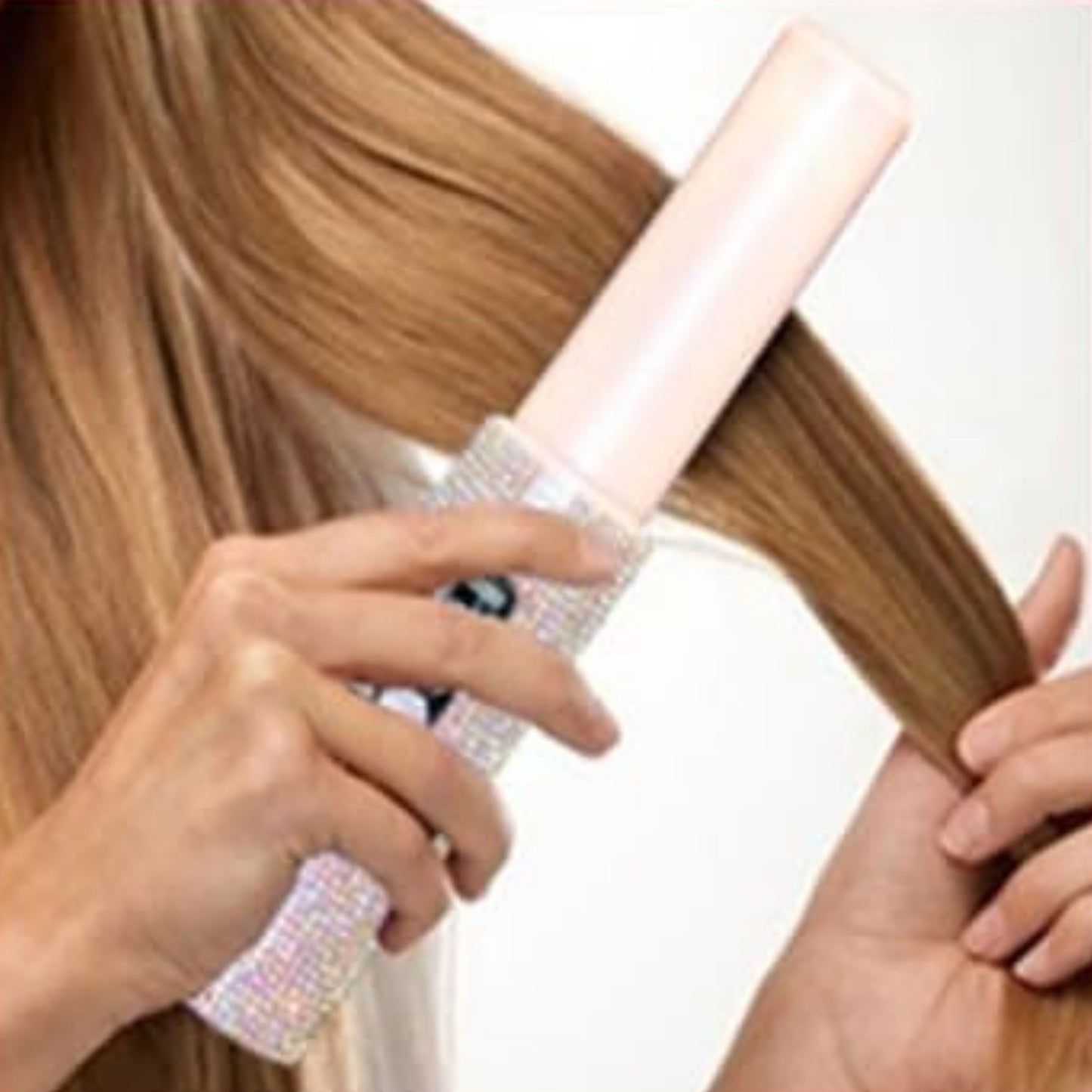 Glittering Flat Iron 2 in 1 Curling Iron With USB Cordless & Rechargeable