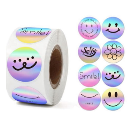 Holographic Sticker roll of 500 pcs
