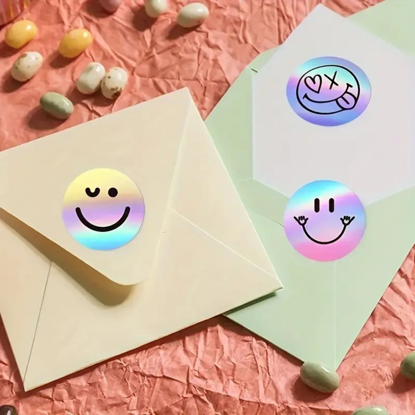 Holographic Sticker roll of 500 pcs