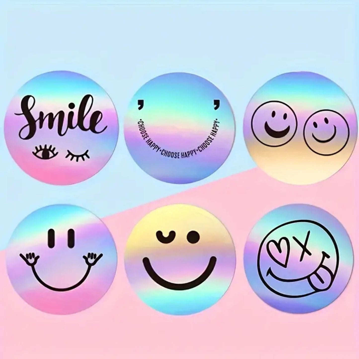 Holographic Sticker roll of 500 pcs
