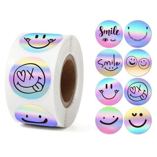 Holographic Sticker roll of 500 pcs