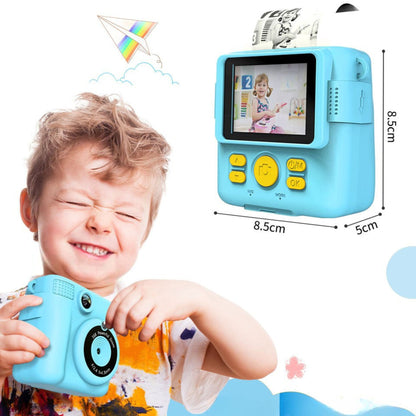 Instant Print Camera for Kids Selfie Digital Portable Camera 1080P HD