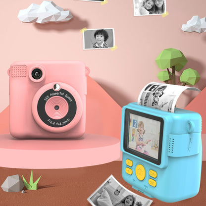 Instant Print Camera for Kids Selfie Digital Portable Camera 1080P HD