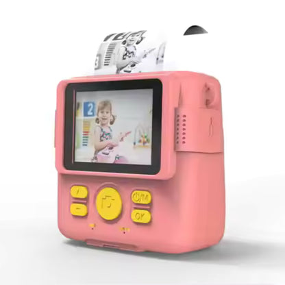 Instant Print Camera for Kids Selfie Digital Portable Camera 1080P HD