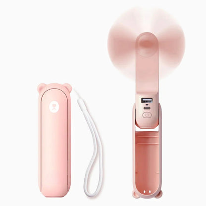Mini Fan, 3 IN 1 USB Rechargeable Portable Fan