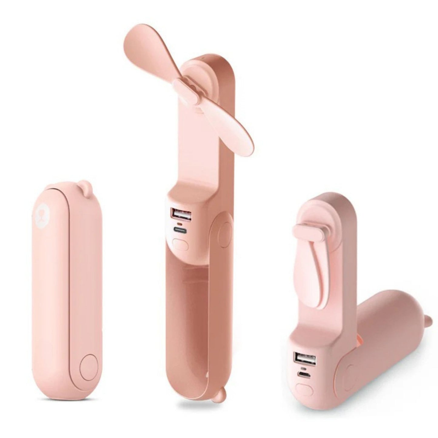 Mini Fan, 3 IN 1 USB Rechargeable Portable Fan