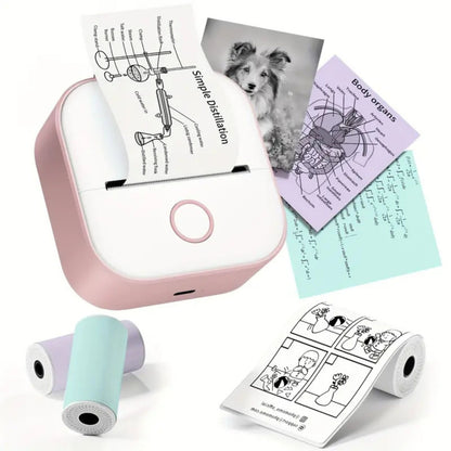 Mini Inkless Thermal Portable Bluetooth Sticker Printer