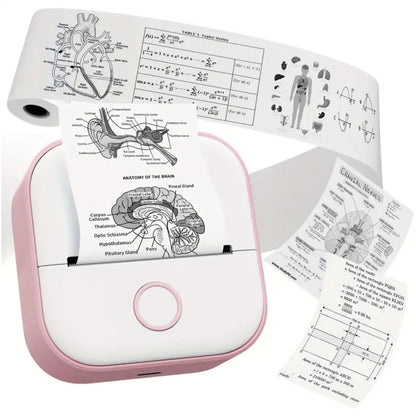 Mini Inkless Thermal Portable Bluetooth Sticker Printer