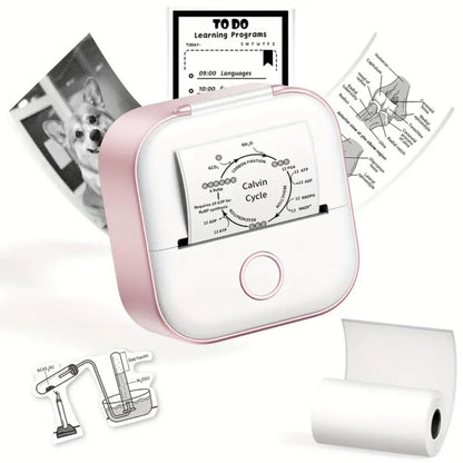 Mini Inkless Thermal Portable Bluetooth Sticker Printer