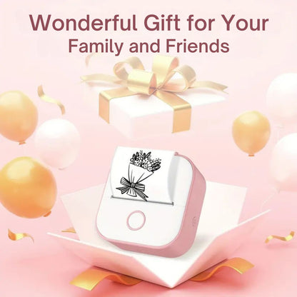 Mini Inkless Thermal Portable Bluetooth Sticker Printer