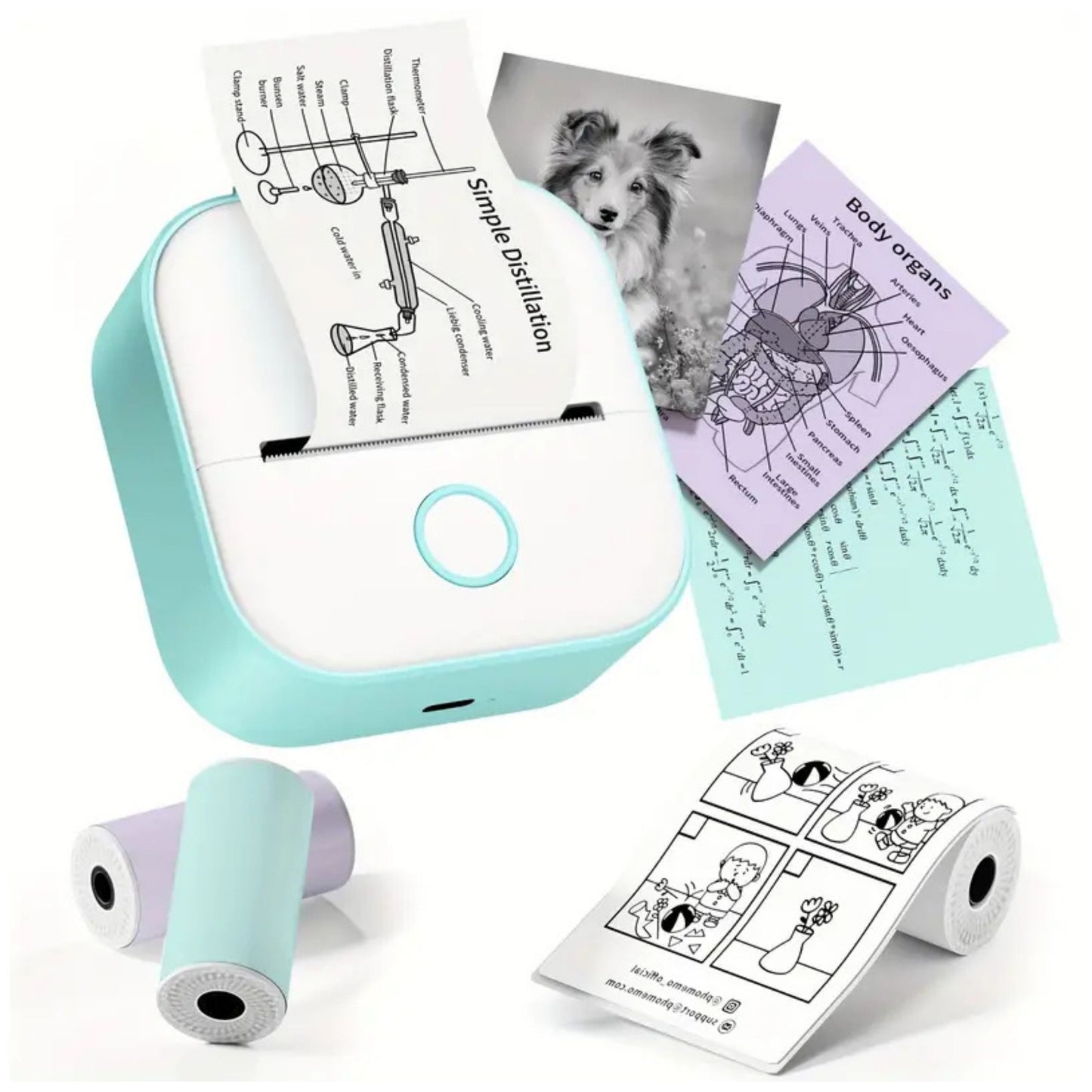Mini Inkless Thermal Portable Bluetooth Sticker Printer