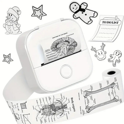 Mini Inkless Thermal Portable Bluetooth Sticker Printer