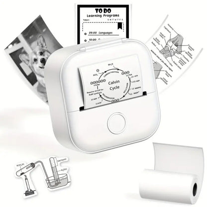 Mini Inkless Thermal Portable Bluetooth Sticker Printer