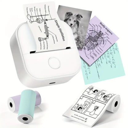 Mini Inkless Thermal Portable Bluetooth Sticker Printer
