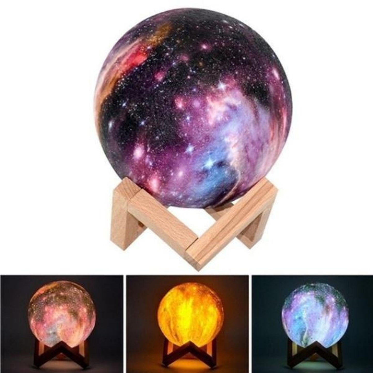 Moon Shaped Lamp LED Galaxy Light