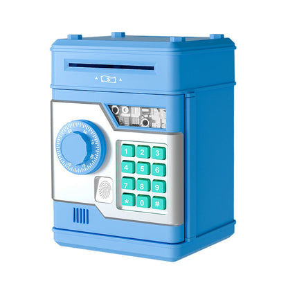 Piggy Bank with Password and Fingerprint Unlocking Simulation for Kids