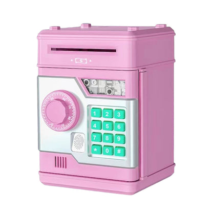 Piggy Bank with Password and Fingerprint Unlocking Simulation for Kids