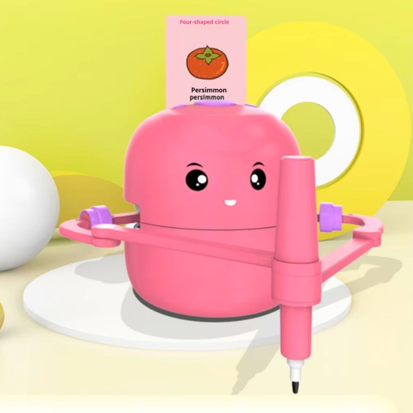 Smart Interactive Educational Drawing Robot for Kids Montessori Learning Toy with 100 Word Cards