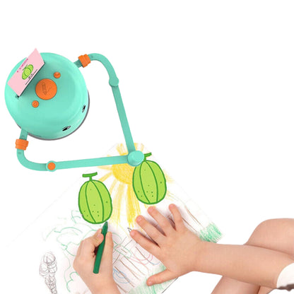Smart Interactive Educational Drawing Robot for Kids Montessori Learning Toy with 100 Word Cards