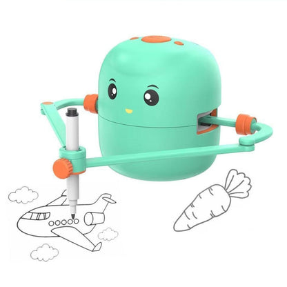 Smart Interactive Educational Drawing Robot for Kids Montessori Learning Toy with 100 Word Cards