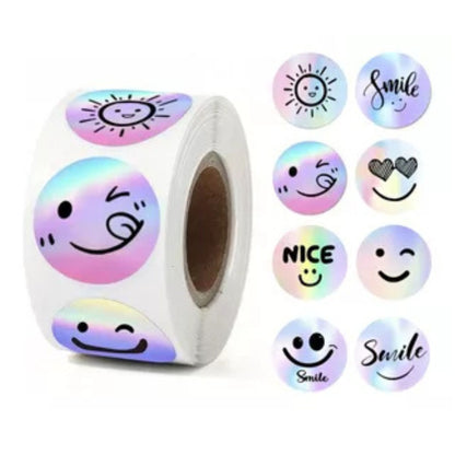 Holographic Sticker roll of 500 pcs