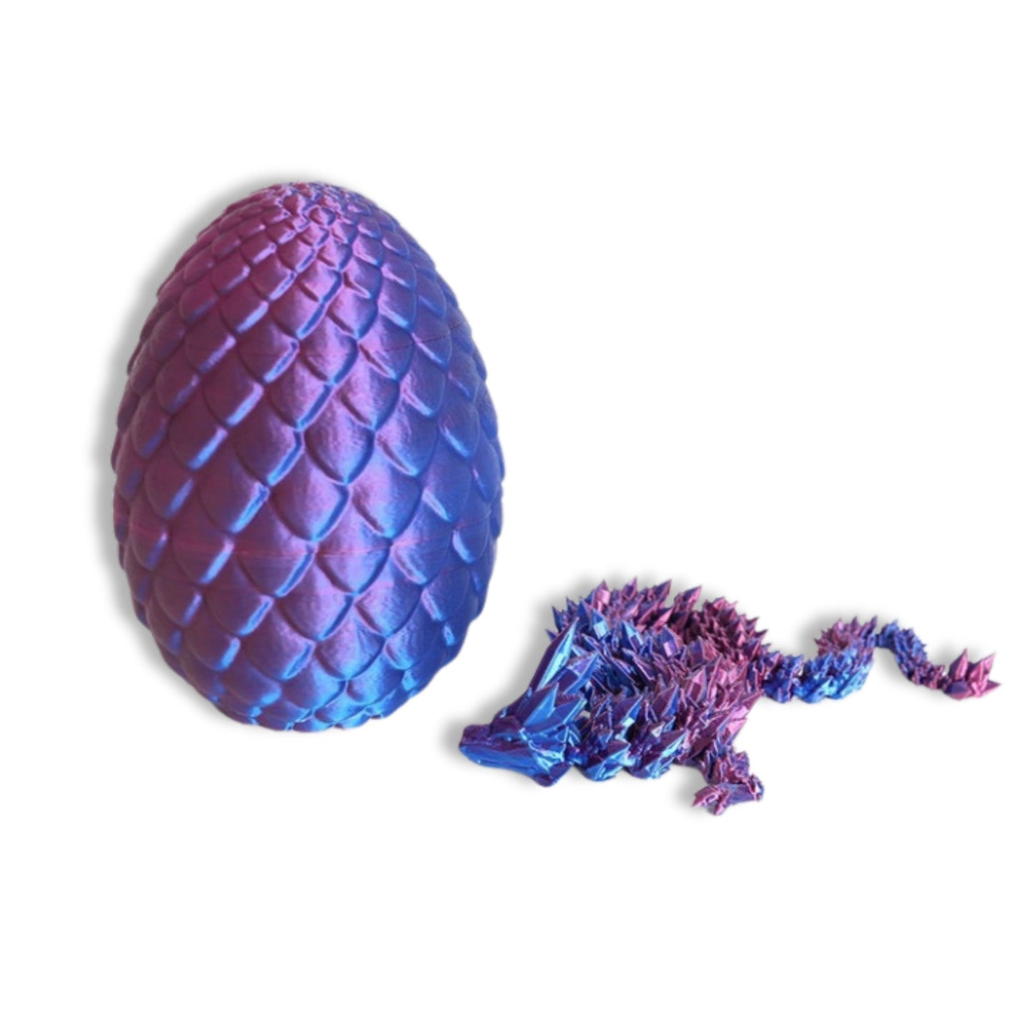 3D Printed Crystal Dragon Egg with Dragon Inside