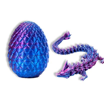 3D Printed Crystal Dragon Egg with Dragon Inside